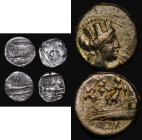 Ancient Greece (3) Sidon, Phoenicia Ar 1/16 Shekel Abdashtart I (c.372-361BC) Obverse: Phoenician 'B' above galley left, waves below, Reverse: King st...