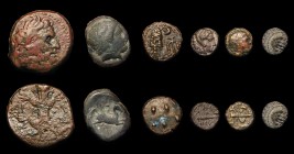 Ancient Persia and Ancient Greece (6) comprising Ancient Persia Elymais, King Kamnaskires-Orodes, (c.180AD) Ae Drachm, Obverse: Facing bust of King, c...
