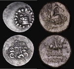Ancients (2) Greece. Odessos, Thrace, Ae20 (c.200BC) Obverse: Head of Zeus right, laureate, Reverse: The great God Odessos, riding right on horseback,...