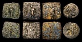 Ancients (8) Ancient Greece (5) Seleucid Kingdom Ae21 Alexander I Balas (152-145BC) Obverse: Diademed head of Alexander I right, Reverse: Zeus standin...