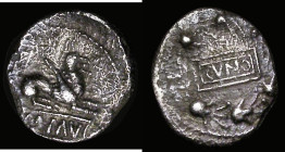 Celtic - Cunobelin (1st Century BC to c. 40AD) Silver Unit, Obverse: CVNO on panel, Reverse: CAMV on panel below griffin, 1.03 grammes, V.2051, S.306,...