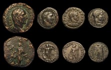 Roman (4) Ae Sestertius, Trajan Decius (249-251AD) Rome. Obverse: Bust right, laureate, draped and cuirassed, IMP C M Q TRAIANNVS DECIVS AVG, Reverse:...