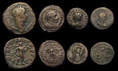 Roman (7) Ae Antoninianus Allectus (c.293AD) Obverse: Bust right, radiate and cuirassed, IMP C ALLECTVS PF AVG, Reverse: Pax standing left, holding ol...