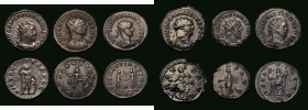 Roman Ae Antoninianus (6) Valerian I (254AD) Viminacium. Obverse: Bust right, draped and radiate, IMP C P LIC VALERIANVS AVG, Reverse: Virtus standing...