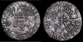 Groat Henry VII Facing bust, type IIa Large Bust with out-turned hair, crown with two plain arches, S.2195, North 1704, Mintmark Escallop/Cinquefoil, ...