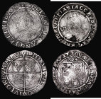 Shilling Elizabeth I Sixth Issue, S.2577, mintmark Hand, 5.22 grammes, Fine for wear with dull surfaces and some old scratches, Sixpence James I 1624 ...