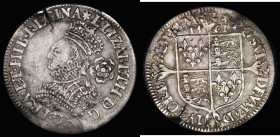 Sixpence Elizabeth I Milled Issue 1561, Small Bust, Large Rose, S.2593 Mintmark Star, 2.89 grammes, Good Fine with an edge crack at 11 o'clock
