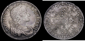 Crown 1677 VICESIMO NONO edge, ESC 52, Bull 398, About Fine/Fine with some contact marks and small edge nicks