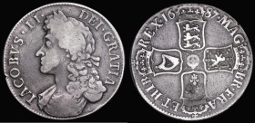 Crown 1687 TERTIO edge, ESC 78 VG, the reverse slightly better