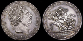 Crown 1819 LIX ESC 215, Bull 2010 NEF with some hairlines and with two spots on the obverse
