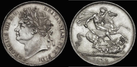 Crown 1822 SECUNDO ESC 251, Bull 2318, A/UNC with an old thin scratch on the obverse