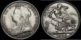 Crown 1896 LX ESC 311, Bull 2601, Davies 520, dies 2D, EF with attractive, slightly subdued lustre