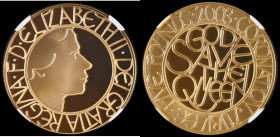 Five Pound Crown 2003 Queen Elizabeth II Golden Jubilee Gold Proof S.L12, in an NGC holder and graded PF69 Ultra Cameo