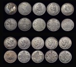 Florins (14) 1849-1924 mixed grades some lustrous