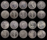 Maundy Fourpences (23) 1844, 1845, 1846, 1857, 1861, 1868, 1879, 1890, 1896, 1902, 1903, 1904, 1905, 1906, 1907, 1908, 1911, 1918, 1920. 1921, 1930, 1...