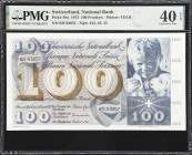 SWITZERLAND. Schweizerische Nationalbank. 100 Franken, 24.1.1972. P-49n. PMG Extremely Fine 40 EPQ.

Estimate: $150.00 - $200.00