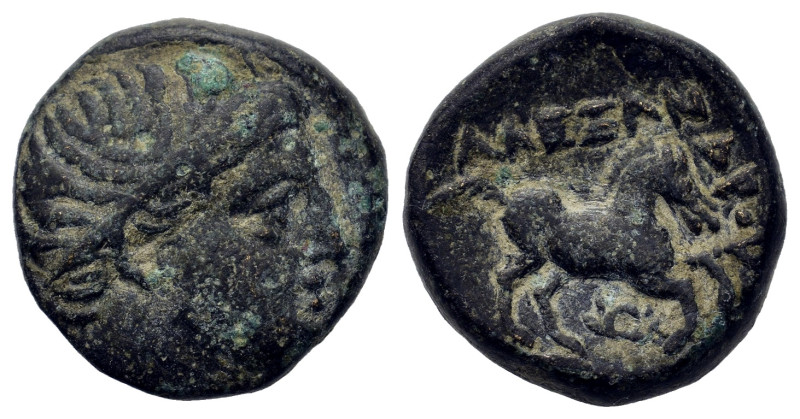 Kings of Macedon. Alexander III 'the Great' (336-323 BC). Æ 1/2 unit (19,9mm, 4....