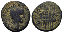 Tranquillina (Augusta, 241-244). Cappadocia, Caesarea-Eusebia. Æ Unit (20mm, 6.2g). Diademed and draped bust r. R/ Six grain ears tied together; ЄT Z ...