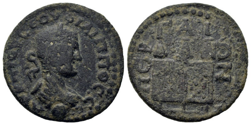 Philip II (244-249). Pamphylia, Perge. Æ (22,8mm, 5.7g). Laureate and draped bus...