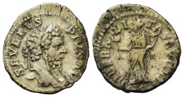 Septimius Severus (193-211). AR Denarius (19,3mm, 3.3g). Rome. Laureate head r. R/ Liberalitas standing left, holding abacus and cornucopiae. RIC 278a...