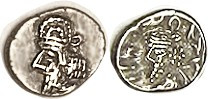 PERSIS, Napad (or Kapat, or Pupik), 1st cent AD, Obol, Bust left in tiara/bust l...