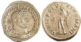 DIOCLETIAN, As last but no mintmk = London, with distinctive London portrait style; AEF, nrly centered, good dark brown surfaces with lustery hints. (...