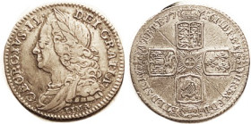 George II, 6 Pence 1746 LIMA, VF, lt scr in each quarter of rev, otherwise a very nice bold coin with pleasant old tone. (A VF realized $228, CNG 3/18...