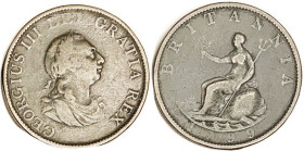 George III, 1/2 Penny 1799 nice VG+.