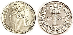 George IV Maundy Penny 1830 Choice BU