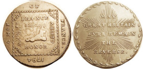 Conder Token, 1/2d 1794, Middlesex, D&H 1017e, "Map of France" with foot/ lgnds & rays (very political); Choice VF-EF, nice glossy surfaces.