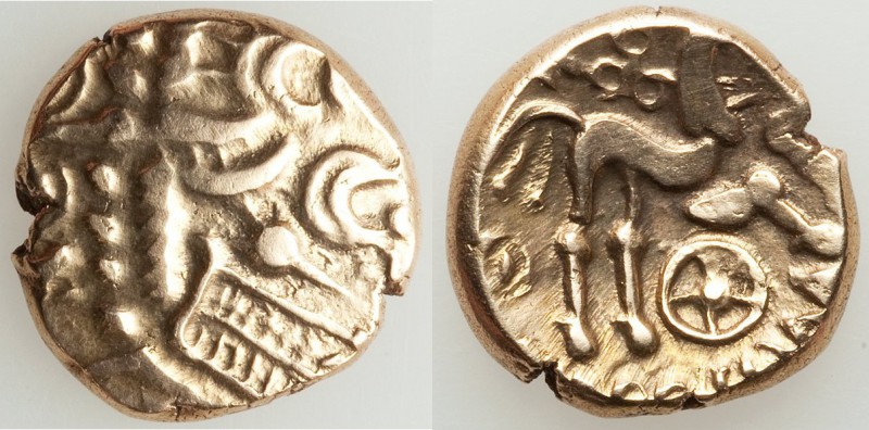 BRITAIN. Atrebates and Regni. Commius (ca. 50-25 BC). AV stater (17mm, 5.46 gm, ...