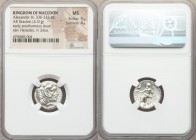 MACEDONIAN KINGDOM. Alexander III the Great (336-323 BC). AR drachm (17mm, 4.31 gm, 12h). NGC MS 5/5 - 4/5. Lifetime or early posthumous issue of Sard...