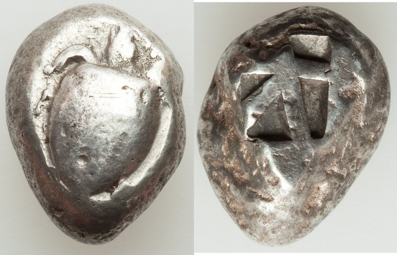 SARONIC ISLANDS. Aegina. Ca. 525-475 BC. AR stater (19mm, 12.25 gm). VF. Sea tur...
