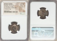 Domitian (AD 81-96). AR denarius (19mm, 2.92 gm, 6h). NGC Choice AU 5/5 - 4/5. Rome, AD 88-89. IMP CAES DOMIT AVG-GFRM P M TR P VIII, laureate head of...