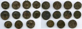 ANCIENT LOTS. Roman Empire. Ca. AD 270-337. Lot of eleven (11) BI antoniniani and nummus. XF-XF, Silvering. Includes: Aurelian (AD 270-275), BI antoni...