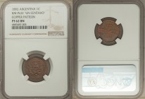 Republic copper Proof Pattern Centavo 1892 PR62 Brown NGC, KM-Pn31. "UN CENTAVO" Very well struck, mostly brown but small amounts of red enhance the d...