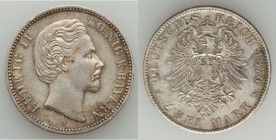 Bavaria. Ludwig II 2 Mark 1876-D XF (cleaned), Munich mint, KM903.28mm. 11.06gm. From the Engelen Collection of World Coinage

HID09801242017
