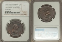 George III Proof Pattern 1/2 Penny 1799-SOHO PR63 Brown NGC, Soho mint, S-3778, Peck-1235 (rare). Peck categorizes this among the early "patterns," be...