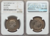 George III 1/2 Crown 1819 AU Details (Cleaned) NGC, KM672. Nice even olive toning over entire surfaces, bold strike. From the Engelen Collection of Wo...