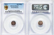 Victoria 4-Piece Certified Prooflike Maundy Set 1891 PCGS, 1) Penny - PL67 2) 2 Pence - PL64 3) 3 Pence - PL67 4) 4 Pence - PL66 A high-grade set, all...