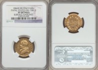 Papal States. Pius IX gold 20 Lire Anno XXI 1866-R XF Details (Surface Hairlines) NGC, Rome mint, KM1382.2. 0.1867 oz.

HID09801242017