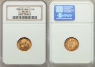 Oscar II gold 10 Kronor 1874/3-ST MS65 NGC, KM732. AGW 0.1296 oz.

HID09801242017