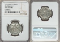 Graubunden. Canton 5 Batzen 1807 UNC Details (Cleaned) NGC, KM8. From the Engelen Collection of World Coinage

HID09801242017