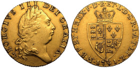 1791 Gold Guinea Very fine, cleaned