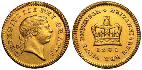 1804 Gold 1/3 Guinea Extremely fine
