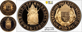 1989 Gold 2 Pounds (Double Sovereign) 500th Anniversary Proof PCGS PR70 DCAM