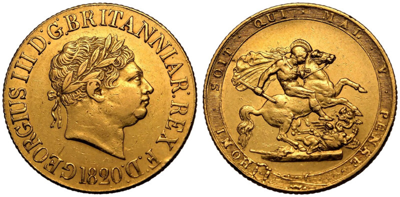 About Extremely Fine, cleaned | UNITED KINGDOM. George III, 1760-1820. 
Gold So...