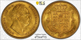 1832 Gold Sovereign First bust PCGS MS63 - R3 in Marsh, Extremely Rare