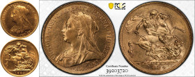 1894 Gold Sovereign PCGS AU55