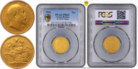1902 Gold Sovereign Matte Proof PCGS PR63